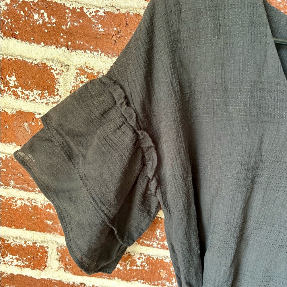 NWT Universal Thread Women's Flutter Short Sleeve Mini Dress in Dark Gray - Picture 6 of 7